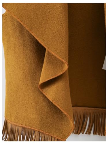 GORGLITTER Girl's Fringe Sleeveless Blazer Open Front Coat3