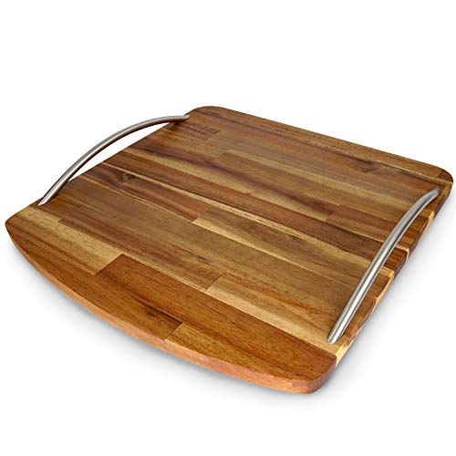 Das beliebteste Zubehör für den Thermomix® 7 StreamBrush Premium-Gleitbrett - Handarbeit - Deutsche Herstellung - Holz-Gleiter - Untersetzer aus Massivholz für den Thermomix TM5 / TM6 / TM31 - Akazie