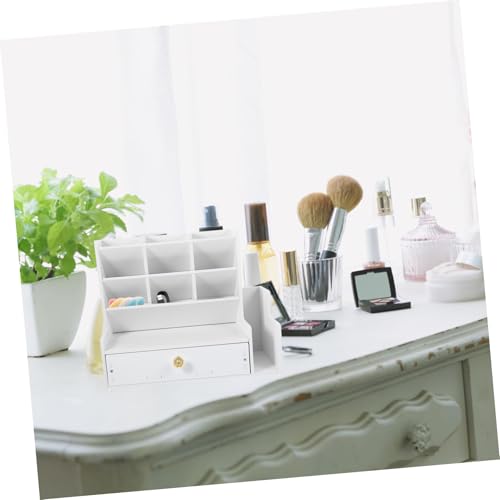 Fournitures de bureau rangement compartimenté boîte porte-stylo blanc - 6