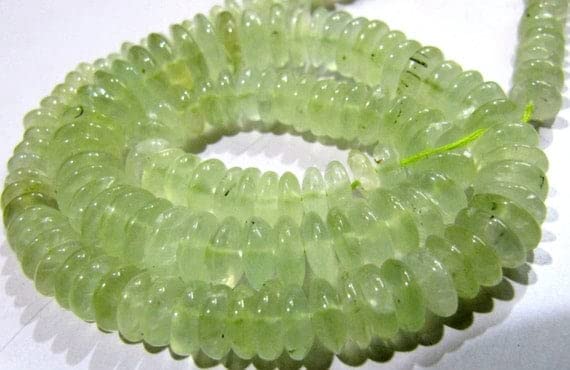 Perles de préhnite naturelle pour réparer et personnaliser vos colliers cassés