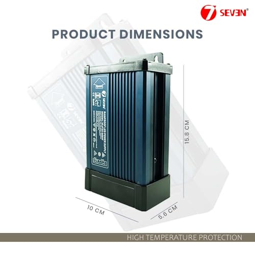 Image of 7SEVEN SMPS 5v Power Supply 40amp 200w Weather Proof Rainproof Suitable for LeD Signage, Strip Light, Decorate Lite, Microcontroller & Embedded Systems, Industrial Machine and Much More (5v 200w)