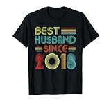 Photo Gallery 4th wedding anniversary best husband since 2018 4 years maglietta Photo Gallery 4th wedding anniversary best husband since 2018 4 years maglietta