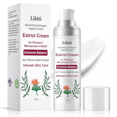 Libiti Bloidentical Estrogen Vaginal Cream, Estriol Cream for Women's Menopause Relief, Hormone Balance ，Perimenopause Support - Vaginal Health, Vulva Itch, Hot Flashes, Night Sweats, 50g (1)