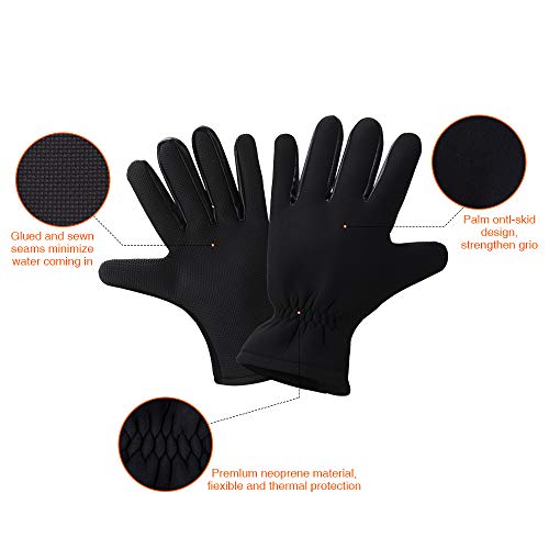 image for soulern Neoprene Gloves, Scuba Diving Gloves, Wetsuit Dive Gloves, Fiv