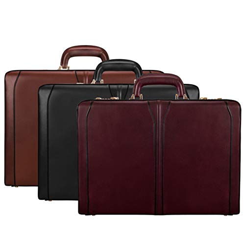 Mcklein Turner, Leather 4.5" Expandable Laptop/Computer & Tablet Business Briefcase Attaché Bag, Men Women Laptop Briefcase, Laptop Compartment Bag, Tablet Pocket Bag, Business Bags, Travel Cases #TOP3