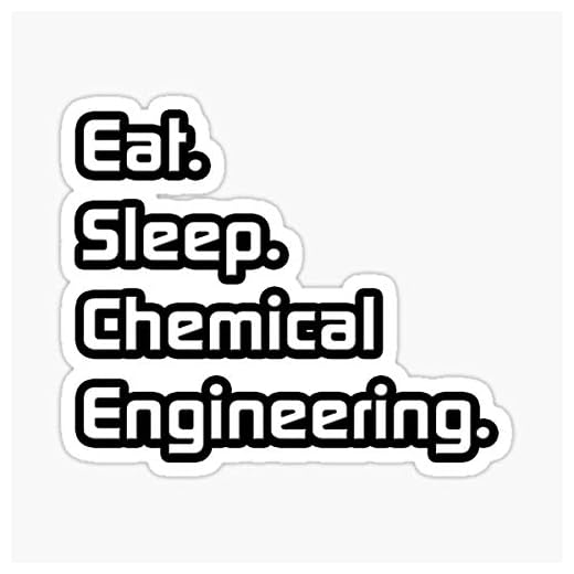 Eat. Sleep. Chemical Engineering. Sticker - Sticker Graphic - Auto, Wall, Laptop, Cell, Truck Sticker for Windows, Cars, Trucks