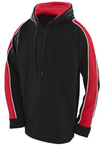 Augusta Sportswear Zest Hoodie 2XL Black/Red/White