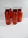 Lot of 10 Brand New Graduated Oval 2 Ounce Amber RX Medicine Bottles w/Caps
