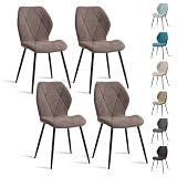 GrandCA HOME Lot de 4 Chaises de Salle à Manger, Chaises de Cuisine Nordiques, Chaises Rem...