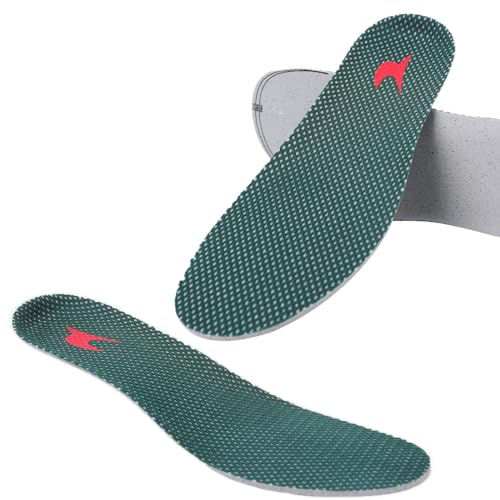 Image of Shoe Insoles, Comfort Thin Lightweight Shock Absorption and Cushion Shoe Insole, Best Insoles for Men and Women for Everyday Use (Green, M:(Men7-8 /Women8-9))