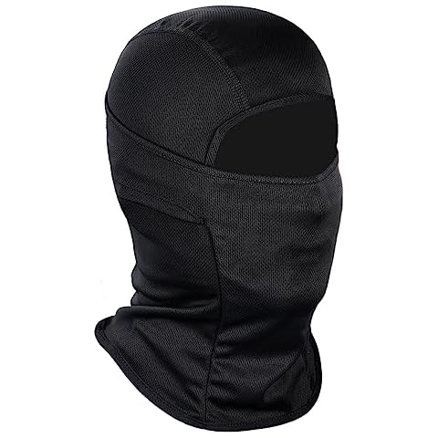 Achiou Ski Mask for Men Women, Balaclava Face Mask, Shiesty Mask UV Protector Lightweight for Motorcycle Snowboard Black Cover