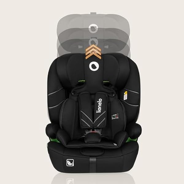 Детское автокресло LIONELO LEVI ONE I-SIZE 76-150 см группа 1 2 3 боковая защита 10 градусов регулировки подголовника Удобные подлокотники Съемная спинка R129 i-Size