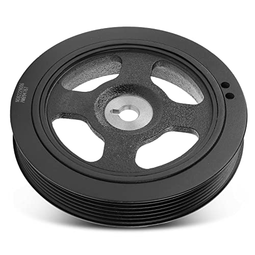 A-Premium Engine Harmonic Balancer Pulley - DOHC L4 1.6L - Compatible with Hyundai & Kia Cars - 13-19 - Elantra (GT), Sonata, Tucson, Veloster, Kona, Soul, Optima, Forte5, Forte Koup, for# 231242B700