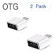 Produktbild KRS 2xOTG3-Weiss USB OTG Robot - OTG Adapter Micro-USB-Stecker Typ B/USB-Kupplung Buchse Typ A OTG Android Roboter Robot -USB Adapter für Huawei Galaxy ua. (2xOTG3-Weiss)