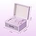 WhatPlus CD Player with Bluetooth Speaker, High-Fidelity Sound, App-Controlled, Magnetic Display for Photos & Pins, Retro Desktop Music Player, Gift for Music Lovers (Light Purple)