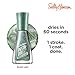 Sally Hansen Insta-Dri Holo-Glow Nail Polish | Quick Dry, Long Lasting, Streak-Free Shine | Semi-Opaque, Shimmery | 104 All That Shimmers | Holographic Green Nail Color