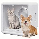 65L Automatic Dog Dryer Box With Smart timer, 360° warm braw and Ultra Quiet Pet Dryer Box with Smart Temperature Control, Cat Dryer for Cat and Small Dogs