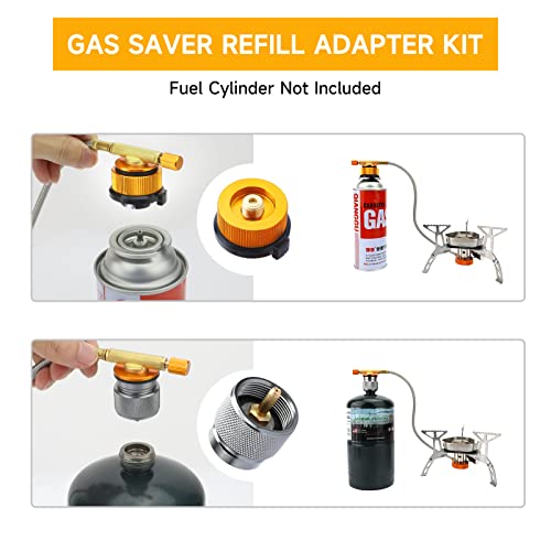 San Like 3Pcs Camping Stove Adapter Butane Canister Adapter Refill Adapter En417 Lindal Valve Canister Shifter Propane Adapter Isobutane Fuel Canister With Exhaust Air Pressure Button #TOP3