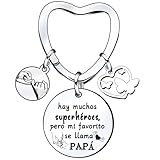 Llavero Día del Padre,Regalo Original para Papá y Padre,Llavero con Frases Significativas,Detalle Sentimental Masculino,Ideal para Cumpleaños,Aniversario,Navidad y ocasiones especiales para hombres