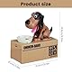 Hungriger Hund Spardose, Hungry Dog Sparschwein, Welpen-Sparschwein, Kinder Spardose Hund Frisst Geld, Münze Kaut Spardose, Münze Spardose Geburtstagsgeschenk für Kinder(Braun und Schwarz)