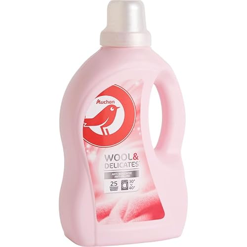 AUCHAN Lessive liquide pour linge délicat et laine 1,5 L