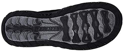 Skechers Women's Reggae-Zig Swag Flip-Flop Sandals, Black/Charcoal, 9 M US