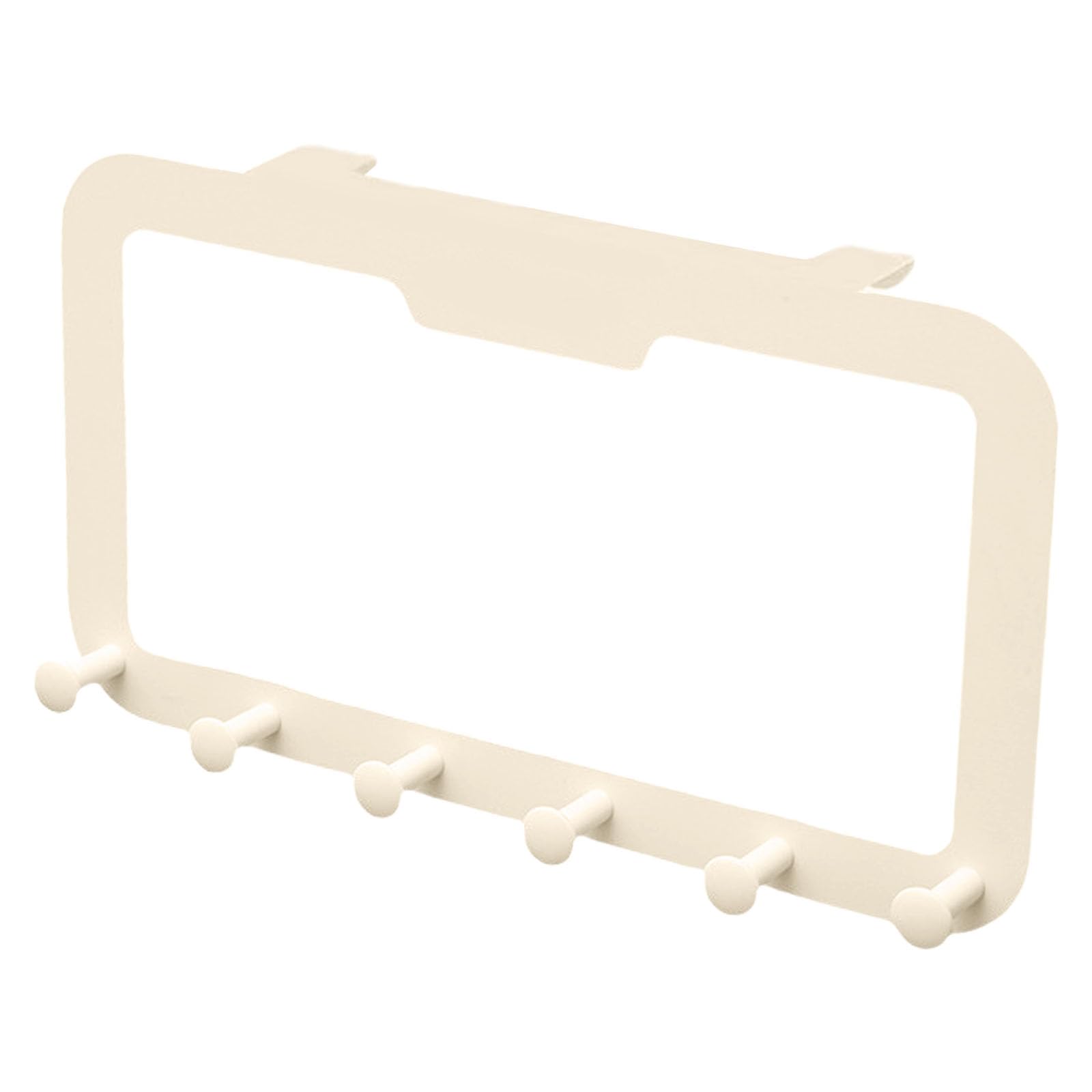 Jazuaiao Sturdy Adhesive Door Hook Rack Multifunctional Over Door Hanger for Hanging Clothes Towels and Hats in Any Room Carbon Steel Hook