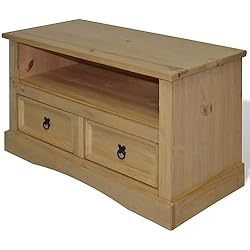 vidaXL Pino Mexicano Mueble TV 91x43x56 cm Soporte Pantalla Monitor Televisor
