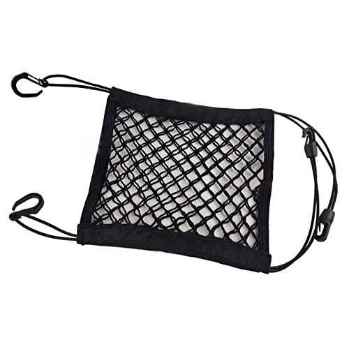 VZJYJZ Netz-Organizer für den Autositz Kofferraum Organizer Auto, Kfz-Rückenlehnen-Aufbewahrungsnetz, Auto Aufbewahrungstasche Autositz Aufbewahrungsnetz, Haken Organizer Auto Netztasche Cover