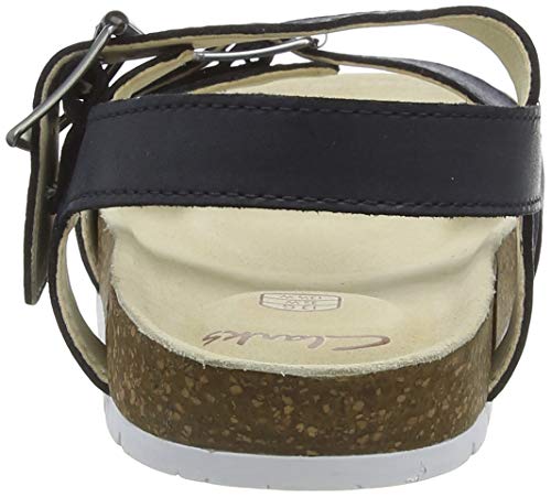 Clarks Boy's^Boy's River Sand K Sandal, Navy Leather, 1 UK3
