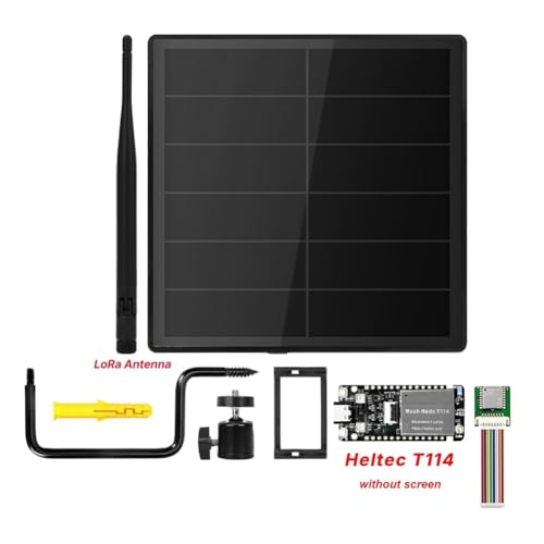Kit solar y caja impermeable para placa de desarrollo MeshCore T114 6