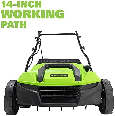 Greenworks 13 Amp 14-Inch Corded Dethatcher/Scarifier, DT13B00 - 3