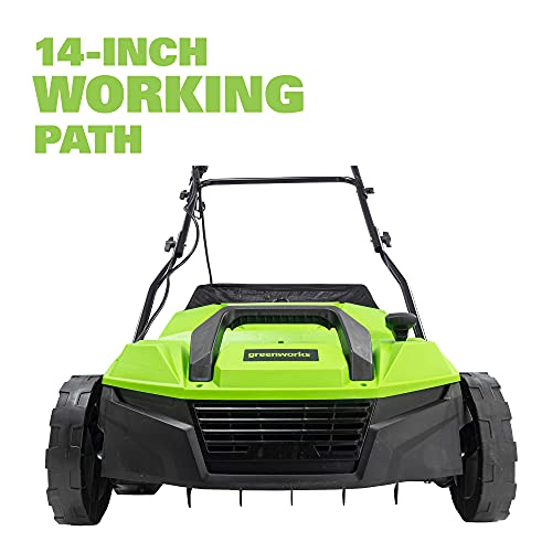 Greenworks 13 Amp 14-Inch Corded Dethatcher / Scarifier, DT13B00 by Greenworks - Image 4