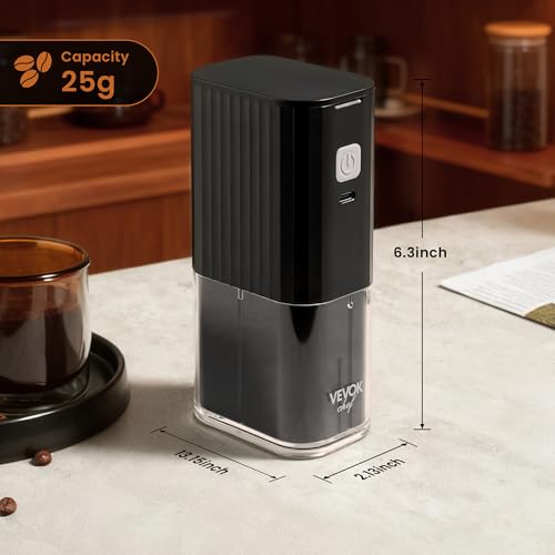 Moulin à café électrique portable acier noir pour moudre sans effort - 5