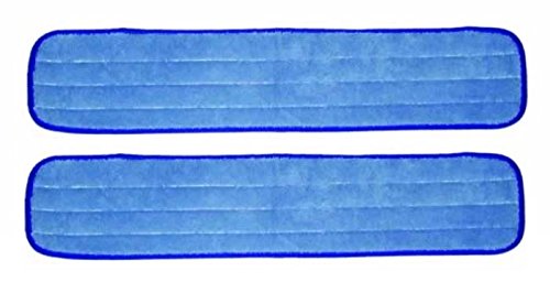 Real Clean 24 Inch Microfiber Wet Mop Pads for Commercial Microfiber Mops (Pack of 2)