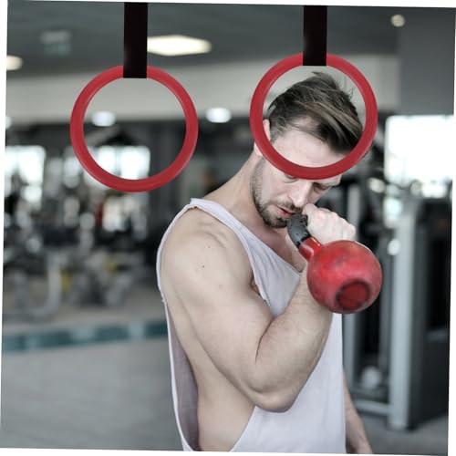 Anillas de gimnasia ABS con correas antideslizantes 2pcs miniatura 2