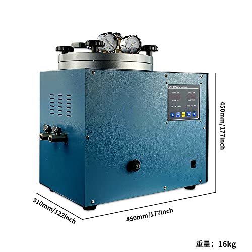 Hipogt Digital Vacuum Casting Machine Wax Injector Jewelry Casting Machine Jewelry Vacuum Waxing Machine Vacuum Investing Casting Machine 3Kg Capacity For Jeweler Tools 110V #TOP4