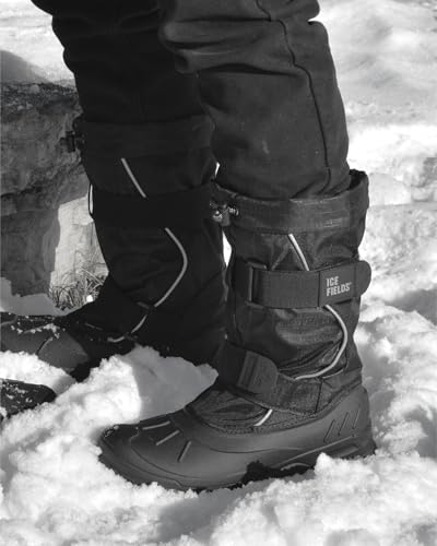 Ice Fields Darrell Men's Winter Snow Boots, Insulated, Warm, Waterproof Shell 5
