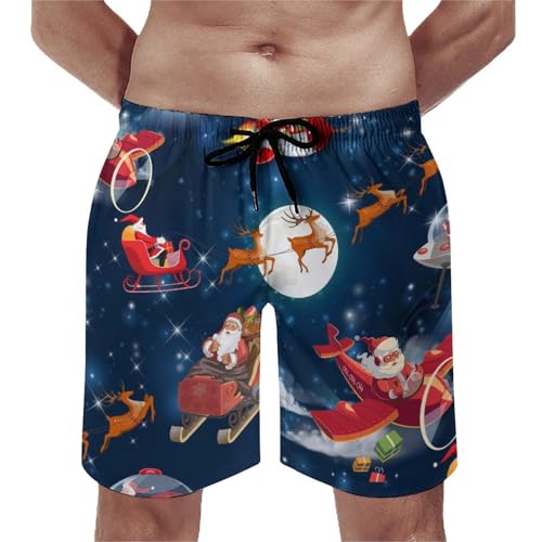 Short de bain homme Père Noël pour éviter l'humidité après la baignade