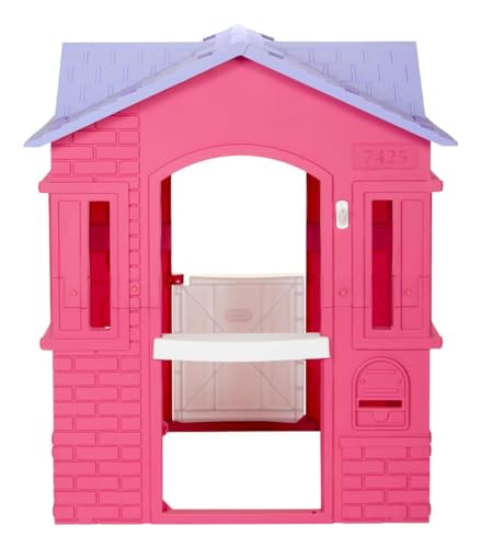 Image of Little Tikes Cape Cottage Pretend Princess Playhousefor Kids, Indoor Outdoor, with Working Doors and Windows, for Toddlers Ages 2+ Years,Pink,Large