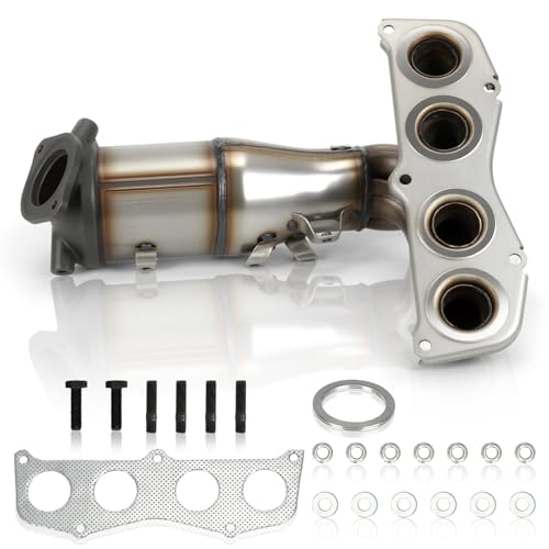 Direct-Fit Catalytic Converter - QKVBKAU for Toyota Camry & Solara 2.4L L4 | Advanced Triple-Metal Technology | Perfect OEM Replacement for 25051-0H040, 25051-0H050, 16498 | Quick Installation Design