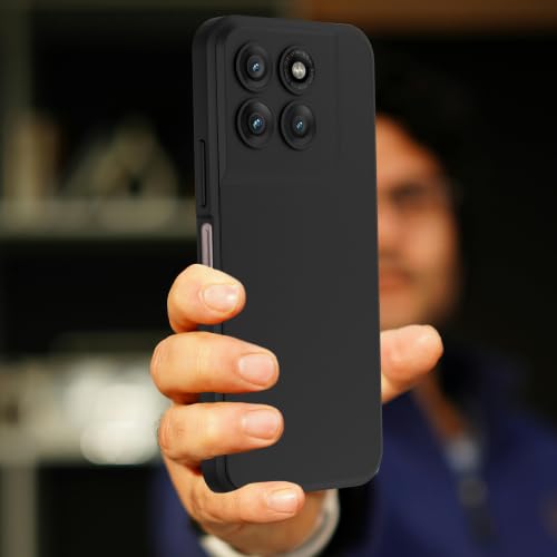 Image of A rtistque Back Cover Case for Motorola G37 Power / G77 Power 5G with Camera Protection | Shockproof TPU|Stylish Protective Design|Slim Fit|Ultra Matte| Back Cover - Black
