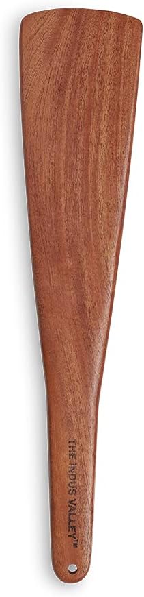 Wooden Regular Flip/Spatula/Ladle for Cooking Dosa/Roti/Chapati | Kitchen Tools | No Harmful Polish | Naturally Non-Stick | Handmade - (Neem Wood, 32 cm, 86 GMS)