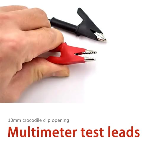 Image of 2Pcs Alligator Clips Electrical, 4mm Banana Plug to Alligator Clip, Test Leads with Alligator Clips 3.3Feet