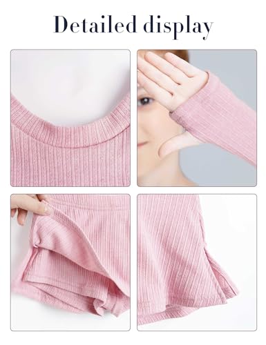 Image of Knit Crop Girls Dance Sweater and Pull on Ballet Skirts Set Athletic Ballet Warm up for Training