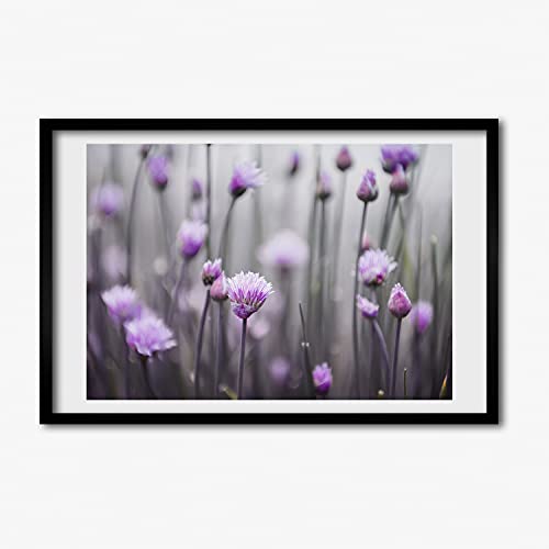 Cadre Fleurs De Ciboulette 60x40cm Tulup pour une déco de salon nature et chic