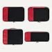 Amazon Essentials 4-Piece Packing Cubes Travel Accessories Set, Luggage Organizer with Double Zipper, Mesh Top, 100% Polyester, Small/Medium/Large/Slim, Red (Previously Amazon Basics)