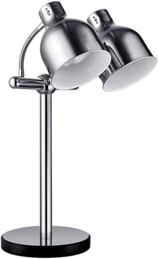 Lampe de buffet double ampoule chaleur uniforme cuisine marbre