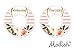 Modish Labels Daily Clothes Organizers, Days of Week Closet Dividers, Closet Organizers, School Supplies, Work Week Clothes Organizer, Girl, Flowers, Pink, Stripes (Days)