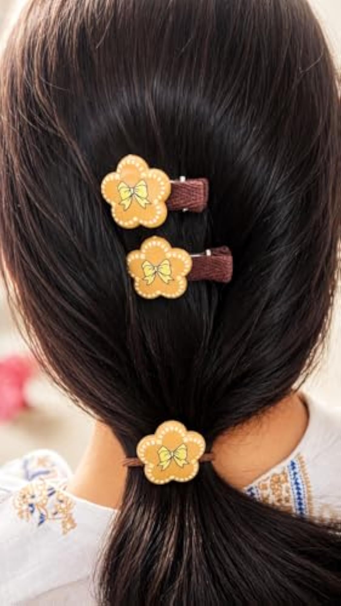 8pc Heart & Flower Hair Accessories Set for Girls, Gift Box